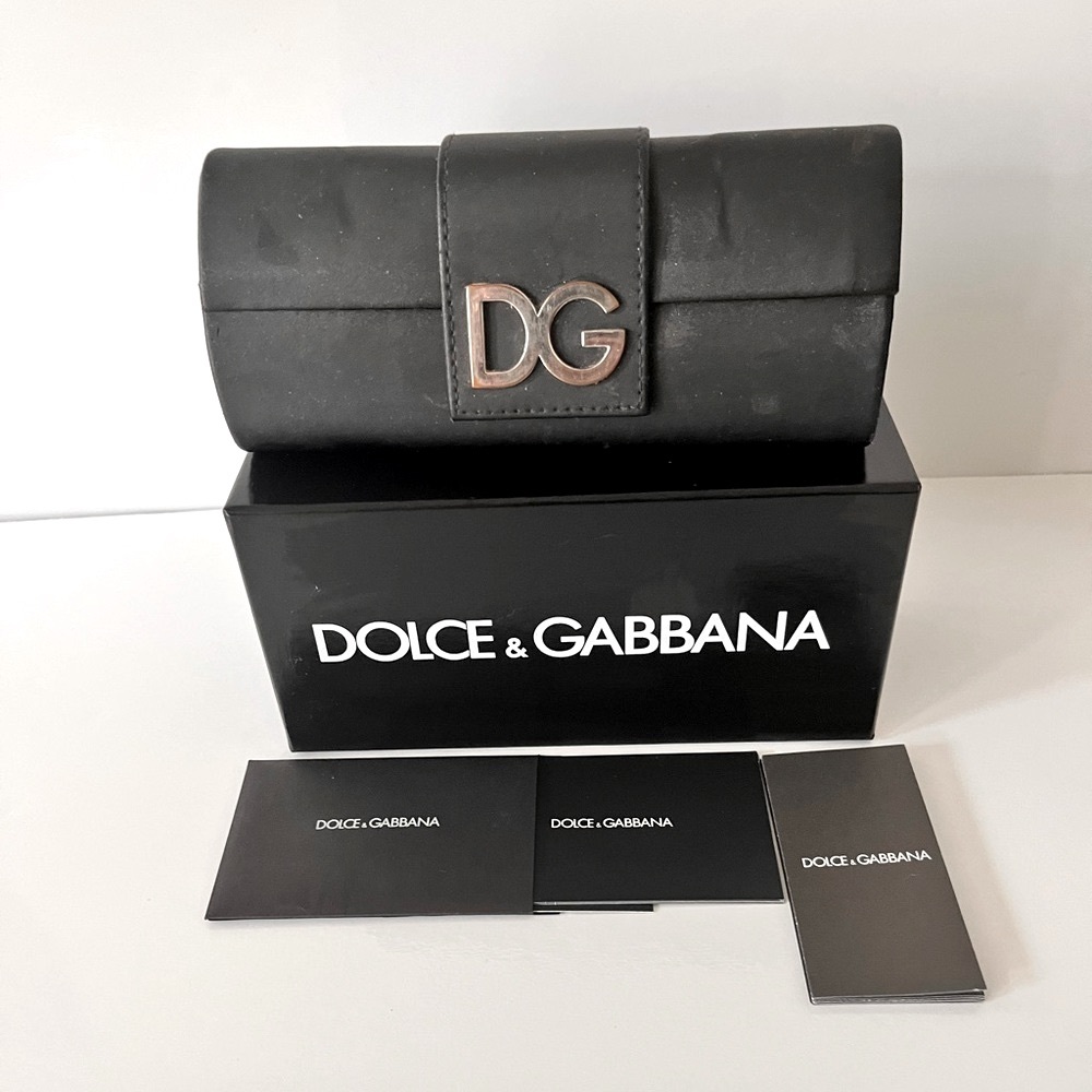 Dolce & Gabbana sunglass/eyeglass case and box with care/ authenticity cards